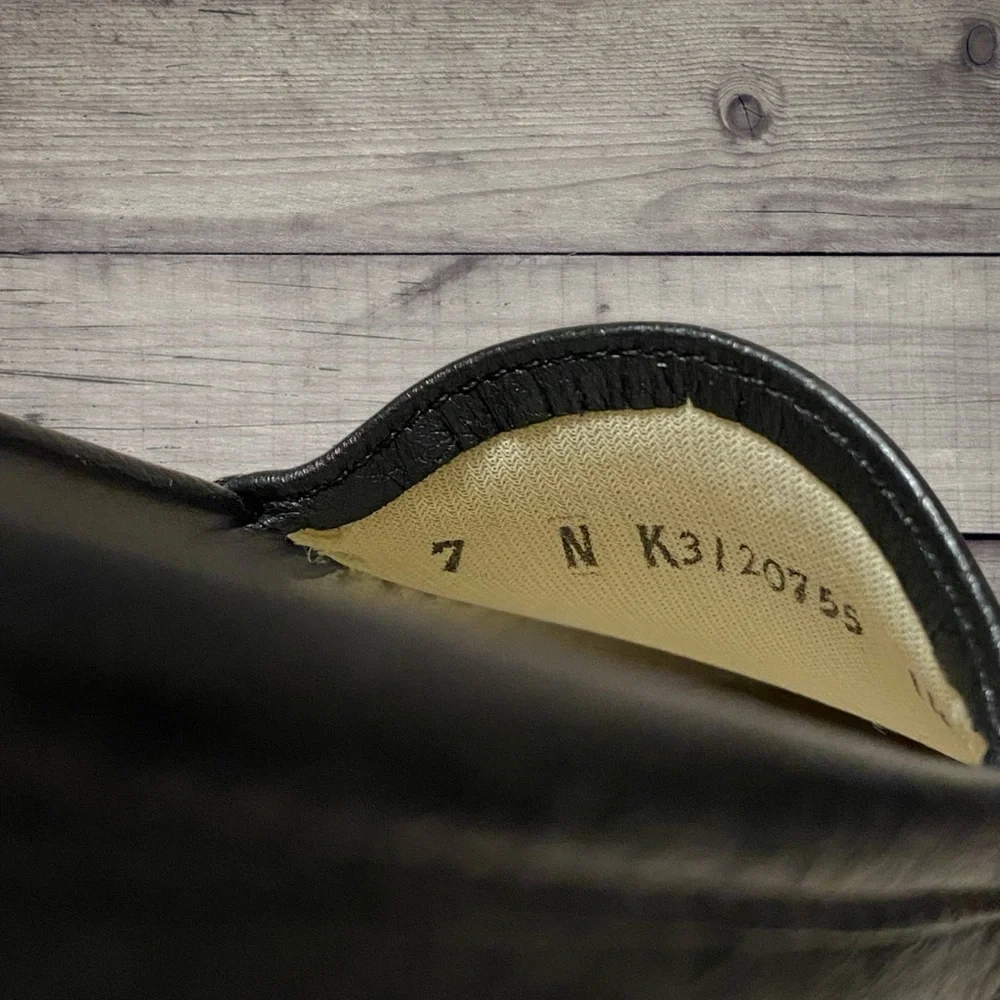 SAS Simplify 7 Narrow Black Leather Loafers Flats Comfort Shoes Mint Made in USA